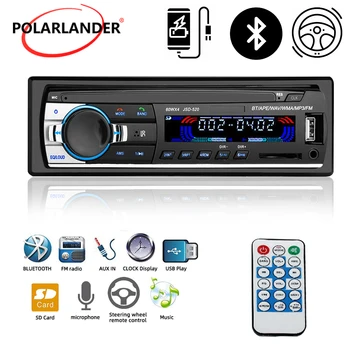 1 DIN 12V FM/SD/USB/AUX Кола Стерео радио с няколко эквалайзерами MP3-плейър JSD 520 Главното Устройство Bluetooth, MP3 плейър Авторадио Магнетофон