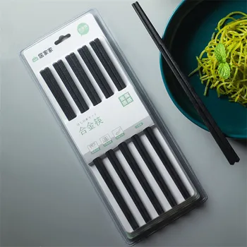 10 чифт/лот, висококачествени битови семейни пръчици за хранене, прости за многократна употреба нескользящие пръчици за суши, набор от прибори за кухня на ресторант