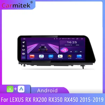 12,3 Инча(а) а) Android Автомобилен Мултимедиен Безжичен CP AA Екран за Lexus RX450h RX350 RX200t RX 450 H Управление с Мишката 2016-2019