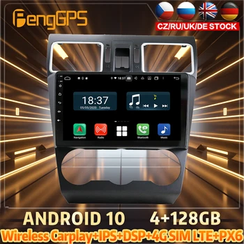 128 Г Android10 PX6 DSP За SUBARU Forester 2015 Кола DVD GPS Навигация Авто Радио Стерео Видео Мултифункционален главното устройство CarPlay