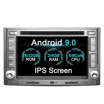 2 Din Android 9 4 GB оперативна памет, За Hyundai H1 Grand Starex 2007 2008 2009 2010-2016 GPS Стерео Радио Авто Централна Мултимедиен Плеър