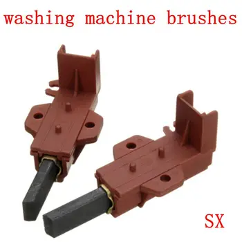 2 бр. двигател на пералната машина, въглища четка и държач за зъби, въглищни електродвигатели за Samsung Ariston L94MF7 Indesit Welling