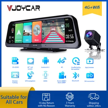 2022 HUD Навигация 10'DashCam 4G WIFI GPS Система за Проследяване ADAS Автомобилен Видеорекордер Slr Камера с Full HD 1080P видео Рекордер За Всички Автомобили