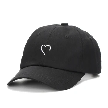 2023 Модерна бейзболна шапка с бродерия в формата на сърце любов, За мъже и жени, пролет-лято, мека памучен солнцезащитная шапка, унисекс, шапки за шофьори на камиони в стил хип-хоп