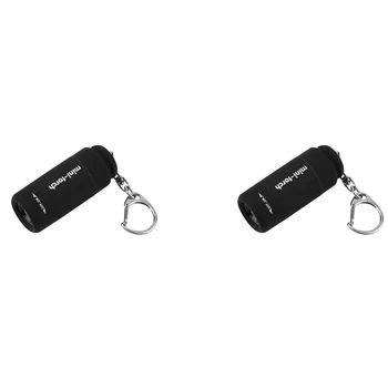 2X мини-фенерче ключодържател led Акумулаторна батерия USB мини-фенерче Преносим джобен фенерче ключодържател САМ инструмент за дома