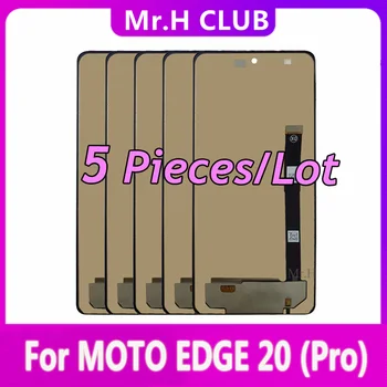 5 бр. за Motorola Moto Edge 20 Pro LCD сензорен дисплей, дигитайзер, замяна за Мото Edge X30 LCD дисплей за Мото Edge 30 Pro