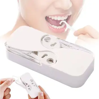63 бр. Опаковка За Зъбни Конци Преносим Титуляр За Зъбни Конци Пътен Калъф За Зъбни Конци Автоматично Органайзер за Почистване на Зъбите