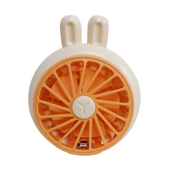 808F мини ръчен часовник-фен Детски преносими безшумни електрически часовници-fan USB Акумулаторна годишният радиатор за пътуване Въздушен охладител