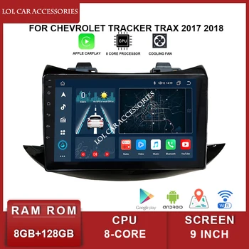 9 Инча За Chevrolet Tracker Trax 2017 QLED Авто Радио Стерео 8 Ядрен Android 12 GPS MP5 Главното Устройство за Навигация Мултимедиен Плеър