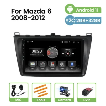 Android 11 4-Ядрен Радиото в автомобила На Mazda 6 Mazda6 2007 2008 2009-2012 HD 1024*600 GPS Стерео Видео Аудио Плейър за Мултимедия RDS Navi