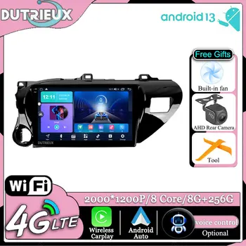 Android 13 за Toyota Hilux Pick Up AN120 2015-2020 Екран мултимедиен монитор стерео радио плейър tv автомобилна GPS навигация