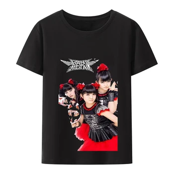 Babymetal, тениска японската дет-метъл група, мъжка тениска хип-хоп, рок-група, ежедневни блузи y2kTees с къс ръкав