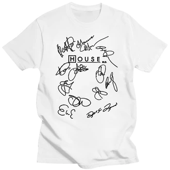House Md Script Страхотна Мъжка Тениска Dr House Върховете 4xl 5xl Тениска С кръгло Деколте и къс ръкав, Тениски от 100% Памук
