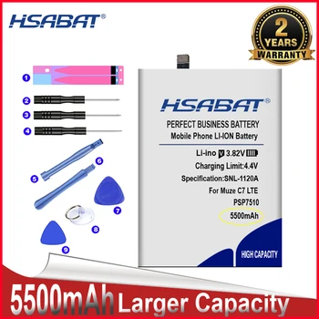 HSABAT 0 Цикъл 5500 mah PSP7510 DUO Батерия за Prestigio Muze C7 LTE PSP7510DUO Висококачествен Взаимозаменяеми Батерия
