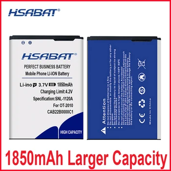 HSABAT 0 Цикъл на 100% Нова Батерия с капацитет 1850 mah За ALCATEL OT-2010X CAB22B0000C1 OT-665X OT-356 OT-2010D OT-2010 безплатна доставка
