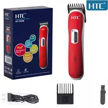 HTC Машина за подстригване, мъжки фризьорски машинка за оформяне на брада, акумулаторна машина за подстригване на коса, керамично острие, Малошумная прическа за възрастни и деца, штепсельная вилица ЕС