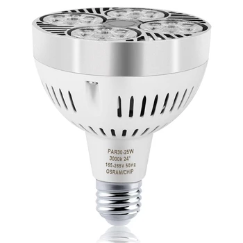Led лампа-прожектор PAR30 с тесен ъгъл на лъча 24 °, цокъл E27, led осветление, пътна лампа за магазин дрехи, опаковки от 1 бр.