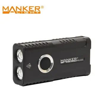 Manker ML03 Type-C USB Акумулаторна универсален джобен лампа 2000 лумена 2x Samsung LH351D led фенерче с опашка в лилаво