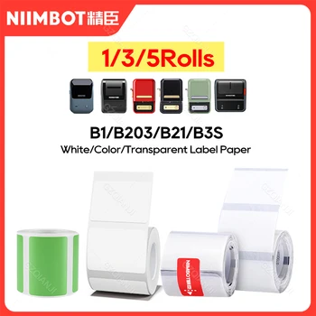 Niimbot официалната этикеточная хартия за принтер за етикети B1 B21 производител на баркод Термонаклейка цена хартия за магазин за Дома водоустойчив