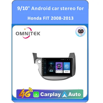 Omnitek за Honda Fit 2008-2013, авто радио, мултимедиен плейър, GPS Навигация Android