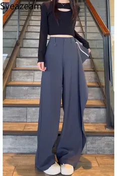 Syeazeam, спортни Панталони неправилна дължина, широки дамски панталони, корейски Стил, градинска дамски Дрехи, Модни панталони