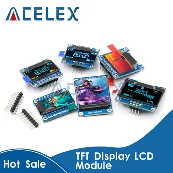 TFT-дисплей 0,96 1,3 1,44 1,8 инча IPS 7P SPI HD 65K пълноцветен LCD модул ST7735/ST7789 Drive IC 80*160 240*240 (Не OLED)