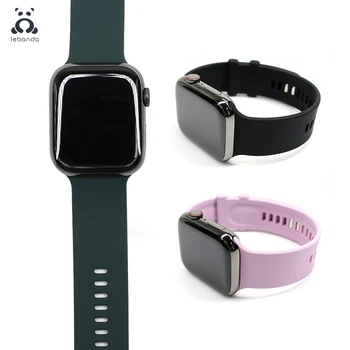 URVOI Спортен каишка за Apple Watch серия 7 6 SE54321 силиконов ремък за iWatch мека гривна с катарама на китката дишаща превръзка