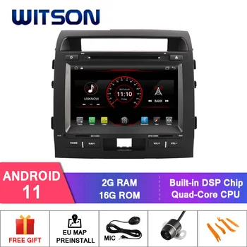 WITSON Android 11 GPS Навигация за Кола DVD плейър GPS За TOYOTA LAND CRUISER 200 авто стерео главното устройство автомобилен мултимедиен плеър