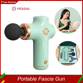 Yesoul, безжичен пистолет за масаж престилка, миорелаксант за дълбока перкусия тъкани, електрически масажор за тяло за умни домове