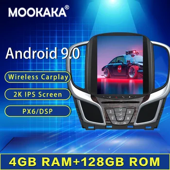 Авто DVD плейър 4G + 128G Tesla Style PX6 Android 9 с GPS-навигация за Buick lacrosse 2015 + Главното устройство Мултимедиен аудио-радиомагнитофон