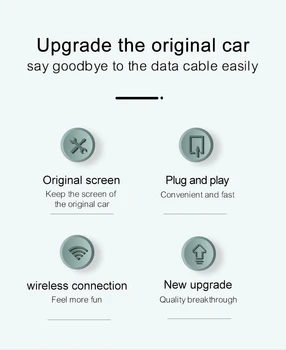 Авточасти За Honda Civic CRV Apple CarPlay Безжичен ключ IOS декодер скоростна Кабелна безжична