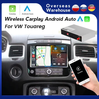 Безжичен Модул за Декодер CarPlay За Volkswagen Touareg FL NF 2010-2018 с Android Auto Mirror Линк AirPlay BT USB WIFI