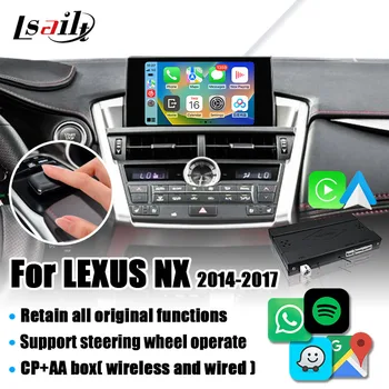 Безжична автомобилна видеоинтерфейс CP AA за Lexus NX NX200 NX300 2014-2017, поддръжка на камери с USB, огледална линк