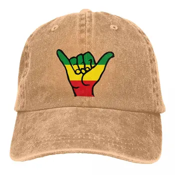 Бейзболни шапки Aloha Shaka Hands Цвят реге Fari, шапка с козирка, флаг Rasta, шапки с львиным козирка, слънчеви шапки за мъже и жени