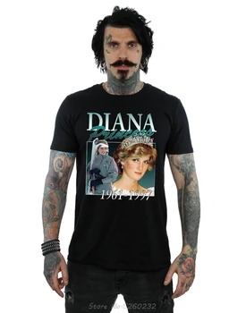 В знак на почит, Мъжка Синя тениска на Принцеса Даяна, Безплатна Доставка, Мода, 100% Памук, Добро качество, Марка Памучен риза, Стилни ризи