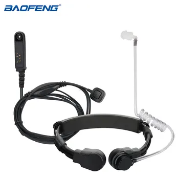 Въздушна Тръба Baofeng С Вибрации на Гърлото си Микрофон Слушалки за Baofeng UV-9R Плюс UV-9R PRO UV-XR BF-9700 Водоустойчиви Слушалки За Преносими Радиостанции