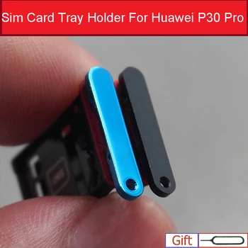 Гнездо за Тавата за SIM-карти Huawei P30 Pro P30Pro VOG-AL00/AL10 VOG-L09/L29 Слот За Четене на Карти Micro SD, Притежател на Картата, резервни Части За Ремонт на