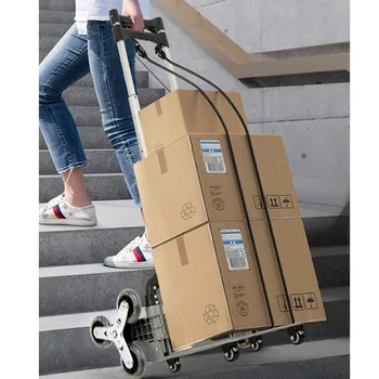 Гореща Разпродажба Преносима сгъваема ръчна количка за катерене и кола-количка с Капацитет за превоз на хладилника, багаж, голям мебели