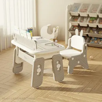 Детска маса и стол може да се повиши, образователни играчки за детска градина, ранно образование, малка масичка за рисуване, четене