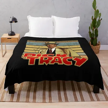 Дик Трейси, ретро мъжки клетчатое одеяло, азиатски спално бельо, одеало, одеала
