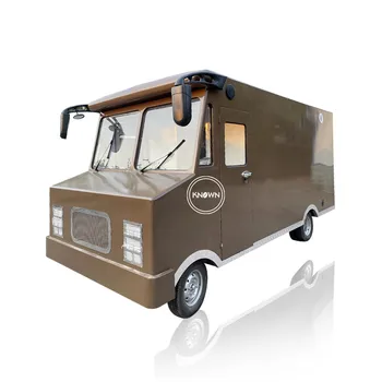 Електрически мобилни колички за бързо хранене Ремарке Градинска количка за сладолед и кафе, Количка за Павилион Ван за Продажба В САЩ