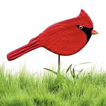 Имитация на Метал Червена фалшива изкуствена имитация на Птици домашни любимци за украса за Дома и Градината малко бижу във Формата на Птица