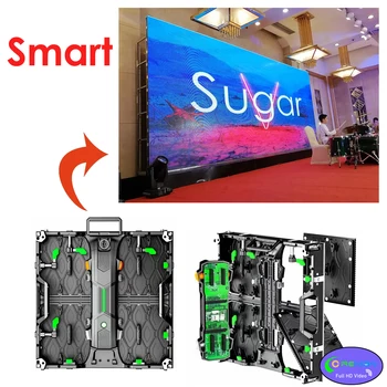 Интернет-магазин в Шенжен, панорамен фон, вътрешен led видеодисплей P3.91 Rgb, led панел Smart Connection на закрито