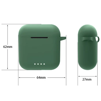 Калъф е Съвместим с TOZO T6, противоударные безжични слушалки, силиконов ръкав, удароустойчив, прахоустойчив, моющийся калъф