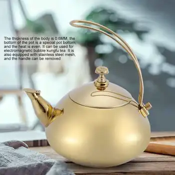 Класически чайник от неръждаема стомана с обем 1,5 л, електрическа кана с бързото изгаряне на вода, врящия чайник за електромагнитно чай кунг-фу с мехурчета