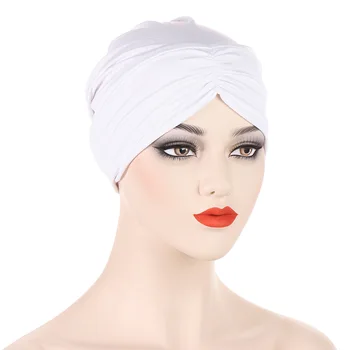 Ластични вътрешна шапки-hijabs с рюшами, мюсюлмански женски шал, капор, хиджаб, мюсюлмански женски шал под шалове, превръзка за глава, тюрбан шапчица