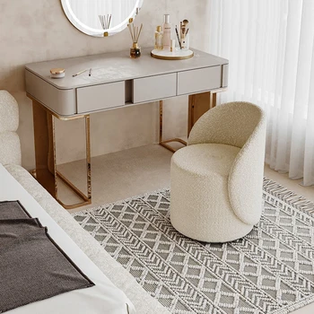 Луксозен скандинавски стол с модерен дизайнерски стол, стол за грим в спалнята, Бар Тоалетка, шезлонг, Мебели за дома
