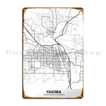 Метална табела Yakima USA, вечерни стикери за кино, Декори за стени, Лидице табела, Плакат