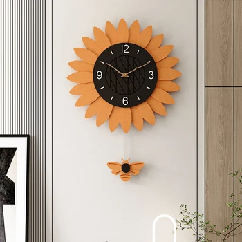 Минималистичные безшумни стенен часовник, кварцов часовник, за кухня, луксозни модни стенни часовници, луксозен дизайн, Wandklok Home Decorarion GXR45XP