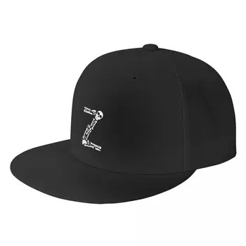Мода бял череп на буквата Z, с хип-хоп шапка лятна призрак phasmophobia плоски скейтборд шапка възстановяване на предишното положение татко шапка